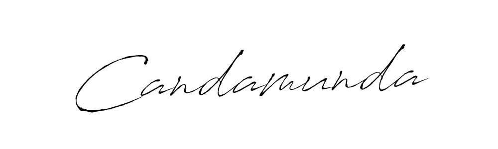 Design your own signature with our free online signature maker. With this signature software, you can create a handwritten (Antro_Vectra) signature for name Candamunda. Candamunda signature style 6 images and pictures png
