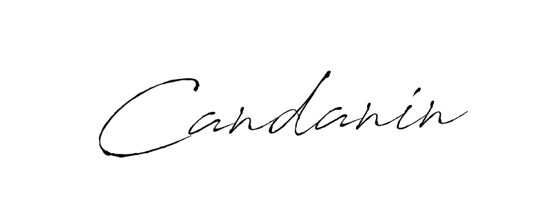 Design your own signature with our free online signature maker. With this signature software, you can create a handwritten (Antro_Vectra) signature for name Candanin. Candanin signature style 6 images and pictures png