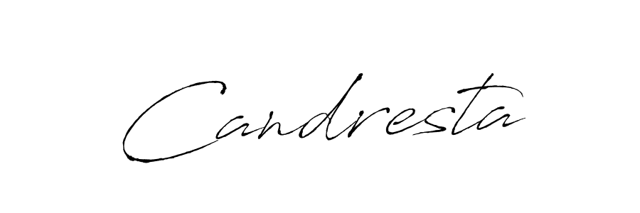 Use a signature maker to create a handwritten signature online. With this signature software, you can design (Antro_Vectra) your own signature for name Candresta. Candresta signature style 6 images and pictures png