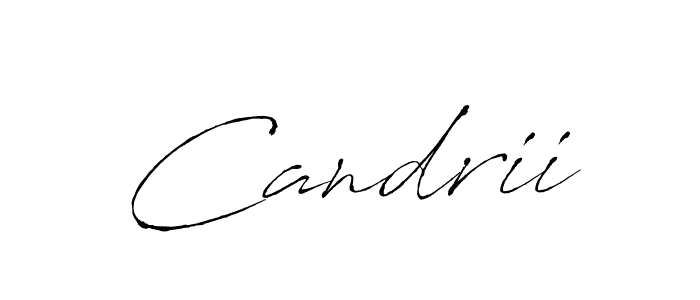 Make a beautiful signature design for name Candrii. With this signature (Antro_Vectra) style, you can create a handwritten signature for free. Candrii signature style 6 images and pictures png