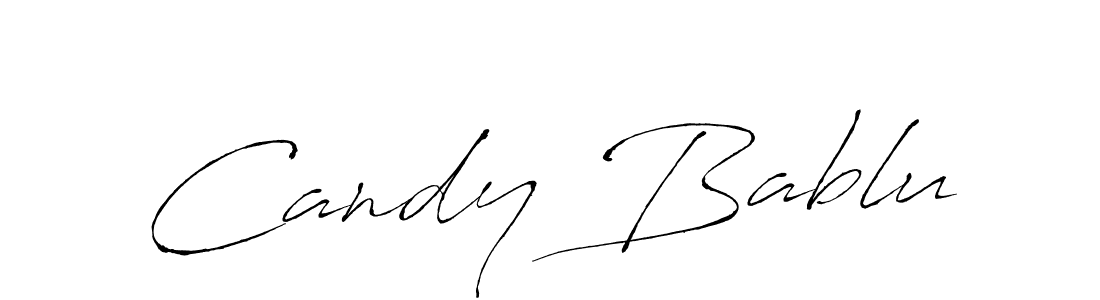 Candy Bablu stylish signature style. Best Handwritten Sign (Antro_Vectra) for my name. Handwritten Signature Collection Ideas for my name Candy Bablu. Candy Bablu signature style 6 images and pictures png