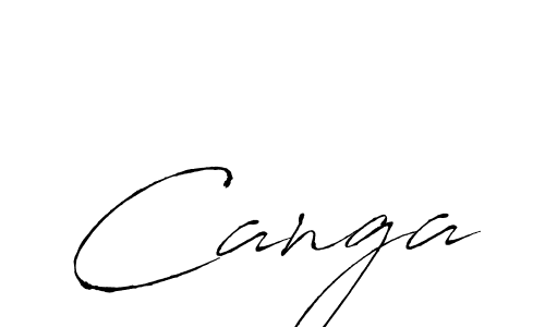 Make a beautiful signature design for name Canga. With this signature (Antro_Vectra) style, you can create a handwritten signature for free. Canga signature style 6 images and pictures png