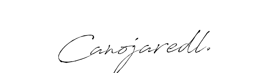 Antro_Vectra is a professional signature style that is perfect for those who want to add a touch of class to their signature. It is also a great choice for those who want to make their signature more unique. Get Canojaredl. name to fancy signature for free. Canojaredl. signature style 6 images and pictures png
