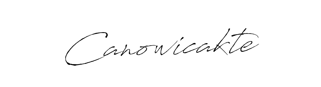 Create a beautiful signature design for name Canowicakte. With this signature (Antro_Vectra) fonts, you can make a handwritten signature for free. Canowicakte signature style 6 images and pictures png