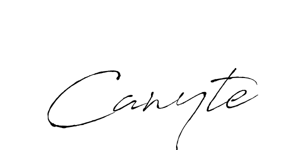 How to make Canyte name signature. Use Antro_Vectra style for creating short signs online. This is the latest handwritten sign. Canyte signature style 6 images and pictures png