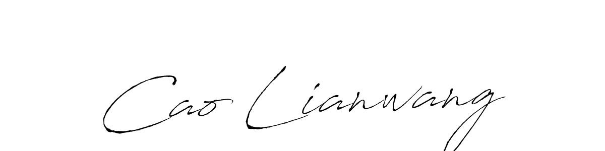 Use a signature maker to create a handwritten signature online. With this signature software, you can design (Antro_Vectra) your own signature for name Cao Lianwang. Cao Lianwang signature style 6 images and pictures png