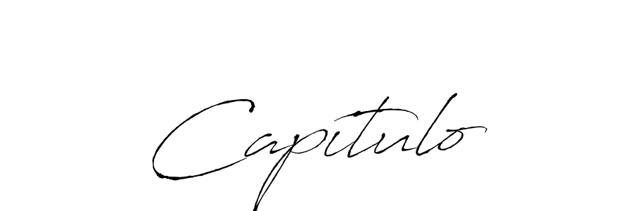 How to make Capítulo name signature. Use Antro_Vectra style for creating short signs online. This is the latest handwritten sign. Capítulo signature style 6 images and pictures png