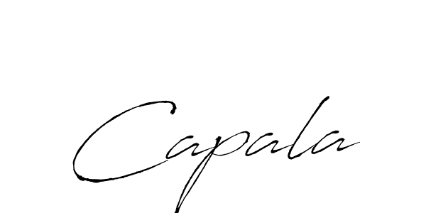 Capala stylish signature style. Best Handwritten Sign (Antro_Vectra) for my name. Handwritten Signature Collection Ideas for my name Capala. Capala signature style 6 images and pictures png