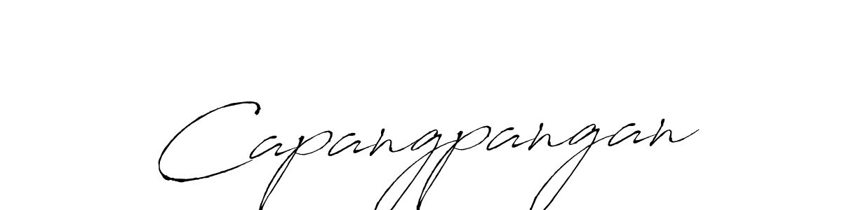 You should practise on your own different ways (Antro_Vectra) to write your name (Capangpangan) in signature. don't let someone else do it for you. Capangpangan signature style 6 images and pictures png