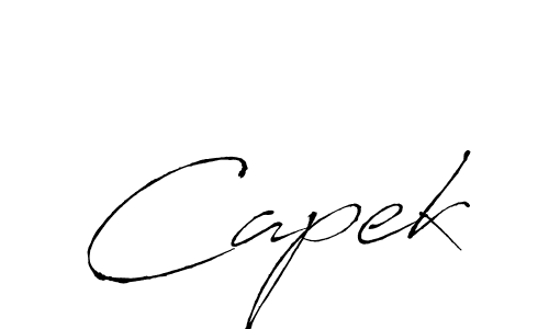if you are searching for the best signature style for your name Capek. so please give up your signature search. here we have designed multiple signature styles  using Antro_Vectra. Capek signature style 6 images and pictures png