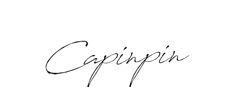 The best way (Antro_Vectra) to make a short signature is to pick only two or three words in your name. The name Capinpin include a total of six letters. For converting this name. Capinpin signature style 6 images and pictures png