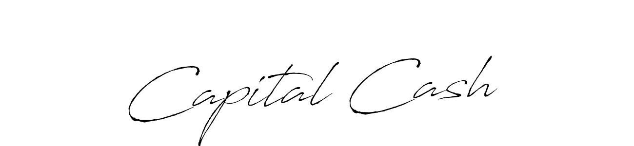 Create a beautiful signature design for name Capital Cash . With this signature (Antro_Vectra) fonts, you can make a handwritten signature for free. Capital Cash  signature style 6 images and pictures png