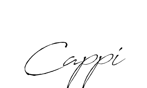 How to make Cappi signature? Antro_Vectra is a professional autograph style. Create handwritten signature for Cappi name. Cappi signature style 6 images and pictures png