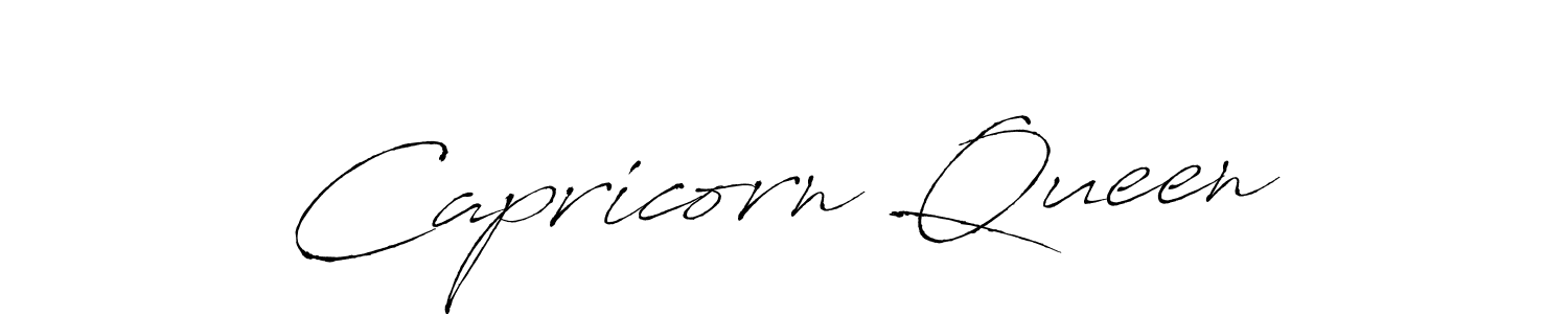 How to make Capricorn Queen name signature. Use Antro_Vectra style for creating short signs online. This is the latest handwritten sign. Capricorn Queen signature style 6 images and pictures png