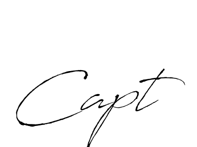 Use a signature maker to create a handwritten signature online. With this signature software, you can design (Antro_Vectra) your own signature for name Capt. Capt signature style 6 images and pictures png