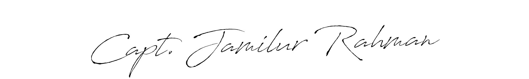 Capt. Jamilur Rahman stylish signature style. Best Handwritten Sign (Antro_Vectra) for my name. Handwritten Signature Collection Ideas for my name Capt. Jamilur Rahman. Capt. Jamilur Rahman signature style 6 images and pictures png