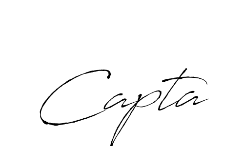 You should practise on your own different ways (Antro_Vectra) to write your name (Capta) in signature. don't let someone else do it for you. Capta signature style 6 images and pictures png