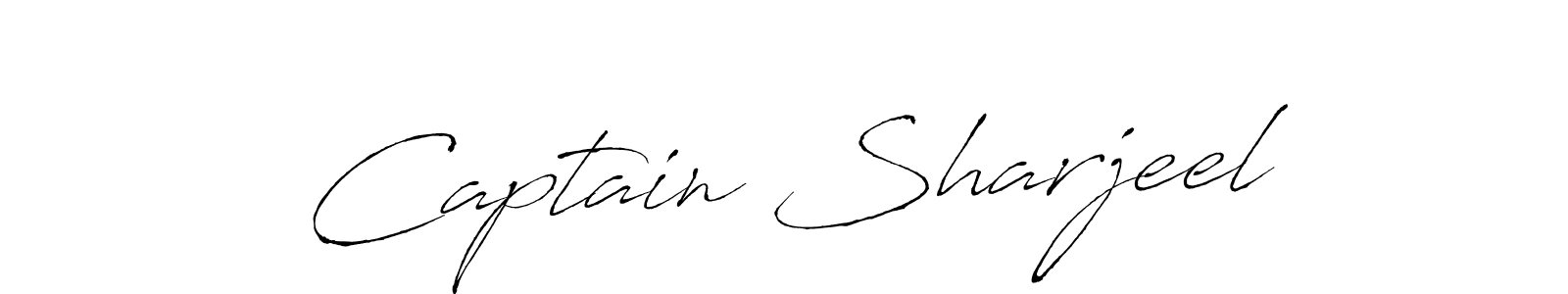 Also You can easily find your signature by using the search form. We will create Captain Sharjeel name handwritten signature images for you free of cost using Antro_Vectra sign style. Captain Sharjeel signature style 6 images and pictures png