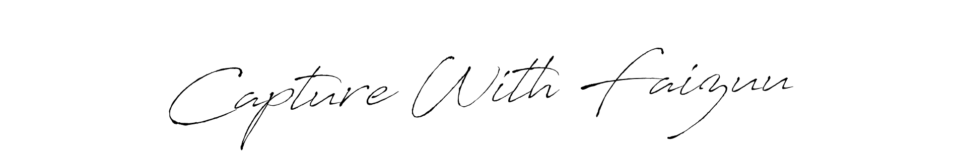 if you are searching for the best signature style for your name Capture With Faizuu. so please give up your signature search. here we have designed multiple signature styles  using Antro_Vectra. Capture With Faizuu signature style 6 images and pictures png