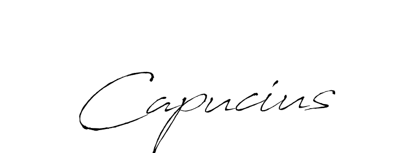 How to make Capucius signature? Antro_Vectra is a professional autograph style. Create handwritten signature for Capucius name. Capucius signature style 6 images and pictures png