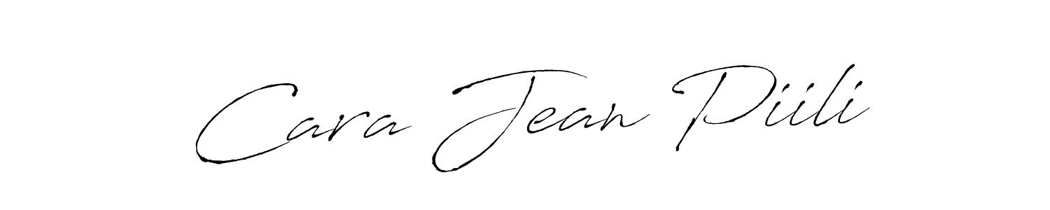 Create a beautiful signature design for name Cara Jean Piili. With this signature (Antro_Vectra) fonts, you can make a handwritten signature for free. Cara Jean Piili signature style 6 images and pictures png