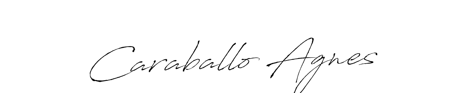 How to make Caraballo Agnes signature? Antro_Vectra is a professional autograph style. Create handwritten signature for Caraballo Agnes name. Caraballo Agnes signature style 6 images and pictures png
