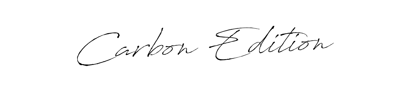 Use a signature maker to create a handwritten signature online. With this signature software, you can design (Antro_Vectra) your own signature for name Carbon Edition. Carbon Edition signature style 6 images and pictures png