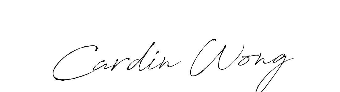 Design your own signature with our free online signature maker. With this signature software, you can create a handwritten (Antro_Vectra) signature for name Cardin Wong. Cardin Wong signature style 6 images and pictures png