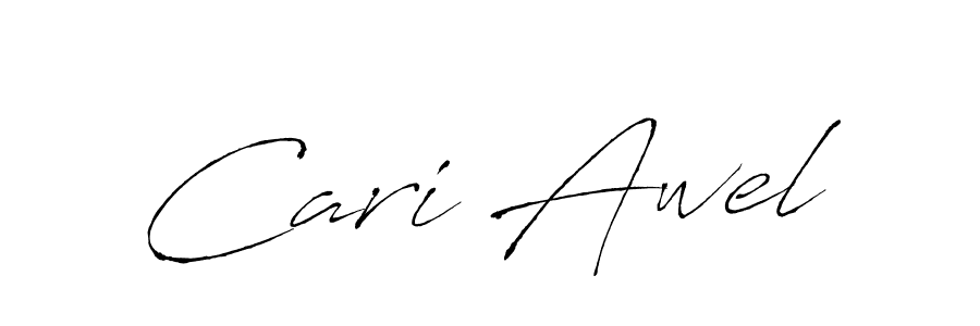 Also we have Cari Awel name is the best signature style. Create professional handwritten signature collection using Antro_Vectra autograph style. Cari Awel signature style 6 images and pictures png