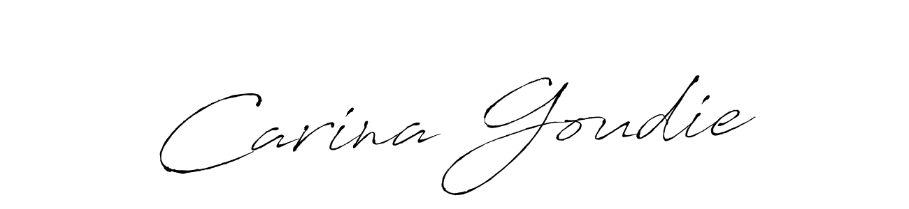Design your own signature with our free online signature maker. With this signature software, you can create a handwritten (Antro_Vectra) signature for name Carina Goudie. Carina Goudie signature style 6 images and pictures png