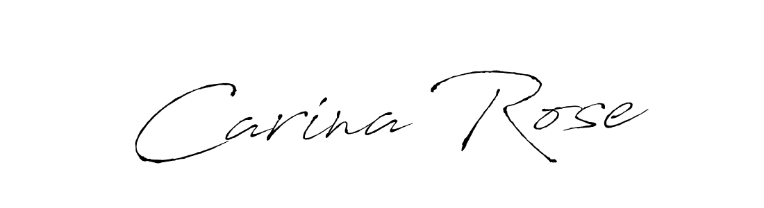 Carina Rose stylish signature style. Best Handwritten Sign (Antro_Vectra) for my name. Handwritten Signature Collection Ideas for my name Carina Rose. Carina Rose signature style 6 images and pictures png