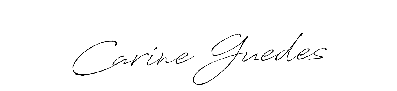 Make a beautiful signature design for name Carine Guedes. With this signature (Antro_Vectra) style, you can create a handwritten signature for free. Carine Guedes signature style 6 images and pictures png