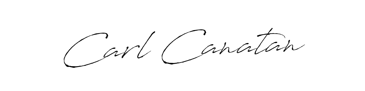 Make a beautiful signature design for name Carl Canatan. With this signature (Antro_Vectra) style, you can create a handwritten signature for free. Carl Canatan signature style 6 images and pictures png