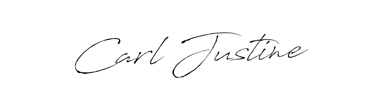How to make Carl Justine name signature. Use Antro_Vectra style for creating short signs online. This is the latest handwritten sign. Carl Justine signature style 6 images and pictures png