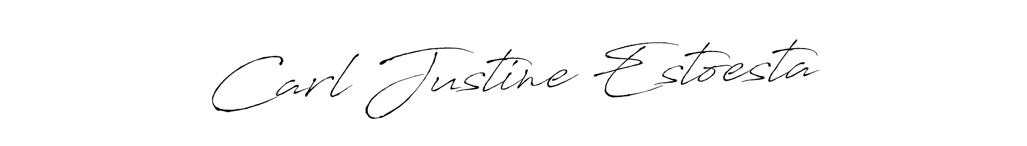 Similarly Antro_Vectra is the best handwritten signature design. Signature creator online .You can use it as an online autograph creator for name Carl Justine Estoesta. Carl Justine Estoesta signature style 6 images and pictures png