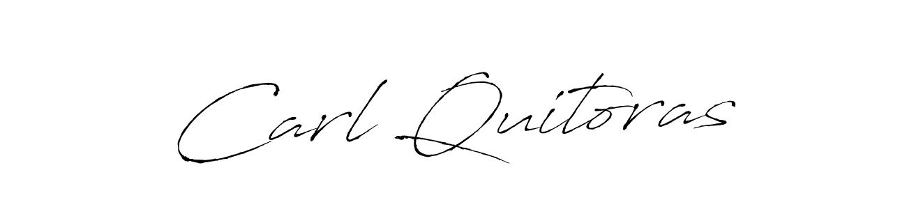 Design your own signature with our free online signature maker. With this signature software, you can create a handwritten (Antro_Vectra) signature for name Carl Quitoras. Carl Quitoras signature style 6 images and pictures png