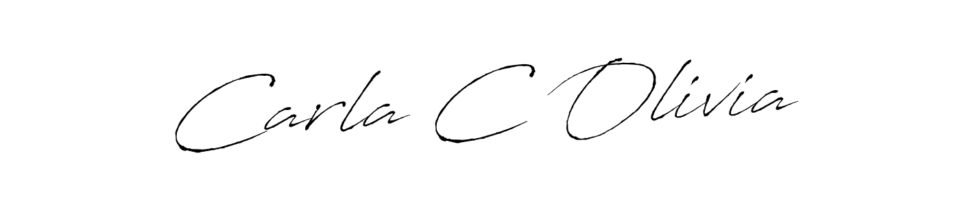 Carla C Olivia stylish signature style. Best Handwritten Sign (Antro_Vectra) for my name. Handwritten Signature Collection Ideas for my name Carla C Olivia. Carla C Olivia signature style 6 images and pictures png