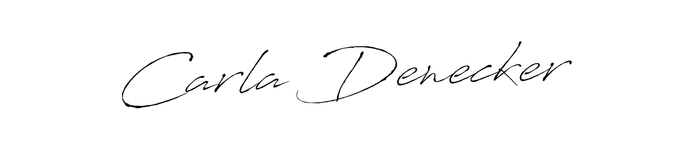 Make a beautiful signature design for name Carla Denecker. With this signature (Antro_Vectra) style, you can create a handwritten signature for free. Carla Denecker signature style 6 images and pictures png