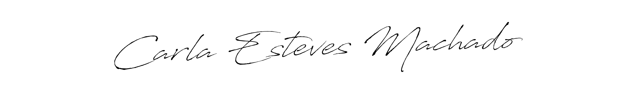 Design your own signature with our free online signature maker. With this signature software, you can create a handwritten (Antro_Vectra) signature for name Carla Esteves Machado. Carla Esteves Machado signature style 6 images and pictures png