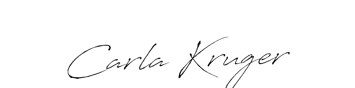 How to make Carla Kruger name signature. Use Antro_Vectra style for creating short signs online. This is the latest handwritten sign. Carla Kruger signature style 6 images and pictures png