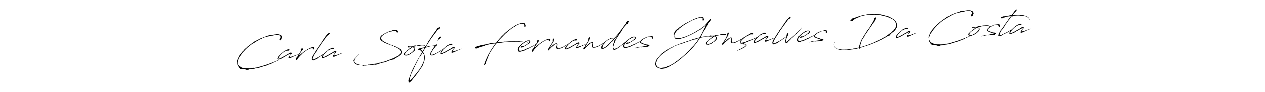 Create a beautiful signature design for name Carla Sofia Fernandes Gonçalves Da Costa. With this signature (Antro_Vectra) fonts, you can make a handwritten signature for free. Carla Sofia Fernandes Gonçalves Da Costa signature style 6 images and pictures png