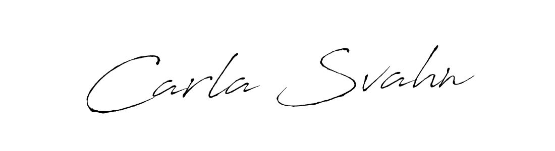 Create a beautiful signature design for name Carla Svahn. With this signature (Antro_Vectra) fonts, you can make a handwritten signature for free. Carla Svahn signature style 6 images and pictures png