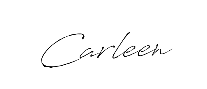 Use a signature maker to create a handwritten signature online. With this signature software, you can design (Antro_Vectra) your own signature for name Carleen. Carleen signature style 6 images and pictures png