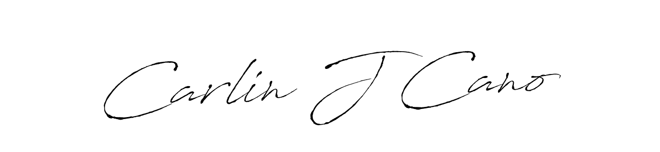 You should practise on your own different ways (Antro_Vectra) to write your name (Carlin J Cano) in signature. don't let someone else do it for you. Carlin J Cano signature style 6 images and pictures png