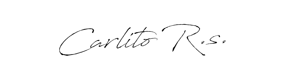 This is the best signature style for the Carlito R.s. name. Also you like these signature font (Antro_Vectra). Mix name signature. Carlito R.s. signature style 6 images and pictures png