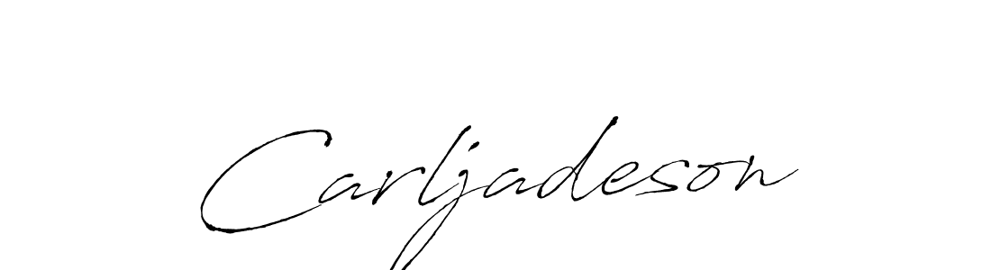 Use a signature maker to create a handwritten signature online. With this signature software, you can design (Antro_Vectra) your own signature for name Carljadeson. Carljadeson signature style 6 images and pictures png