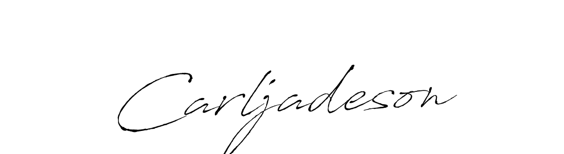 Use a signature maker to create a handwritten signature online. With this signature software, you can design (Antro_Vectra) your own signature for name Carljadeson. Carljadeson signature style 6 images and pictures png