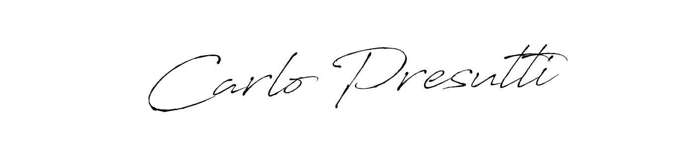 It looks lik you need a new signature style for name Carlo Presutti. Design unique handwritten (Antro_Vectra) signature with our free signature maker in just a few clicks. Carlo Presutti signature style 6 images and pictures png