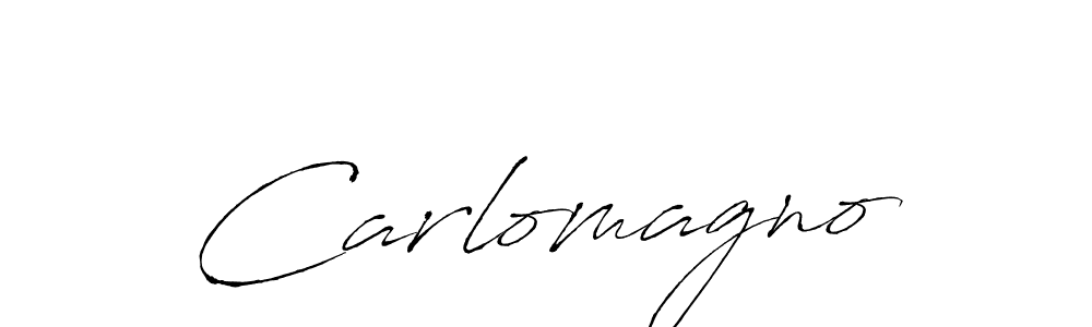 Make a beautiful signature design for name Carlomagno. With this signature (Antro_Vectra) style, you can create a handwritten signature for free. Carlomagno signature style 6 images and pictures png