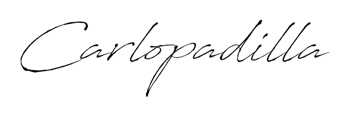 Achieve flawless digital penmanship with Carlopadilla name in Antro_Vectra font. The perfect tool for creating online signatures. Carlopadilla signature style 6 images and pictures png